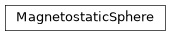 Inheritance diagram of MagnetostaticSphere
